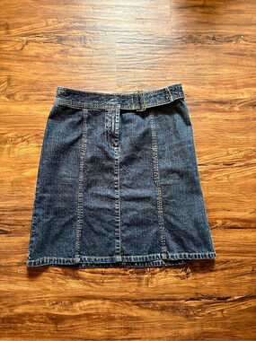 Kenneth Cole New York Denim A-Line Skirt in Blue Size 4 Like New